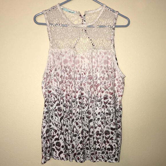 Maurices Tops - Maurices floral and lace top, size XL